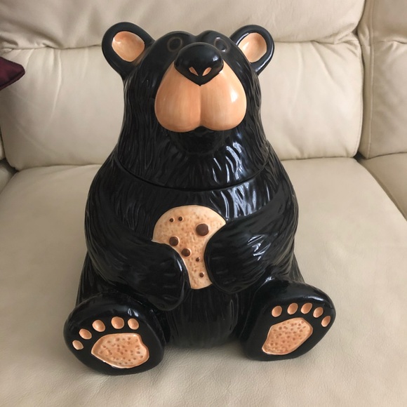 BEARFOOTS  CERAMIC  COOKIE JAR - Picture 1 of 14